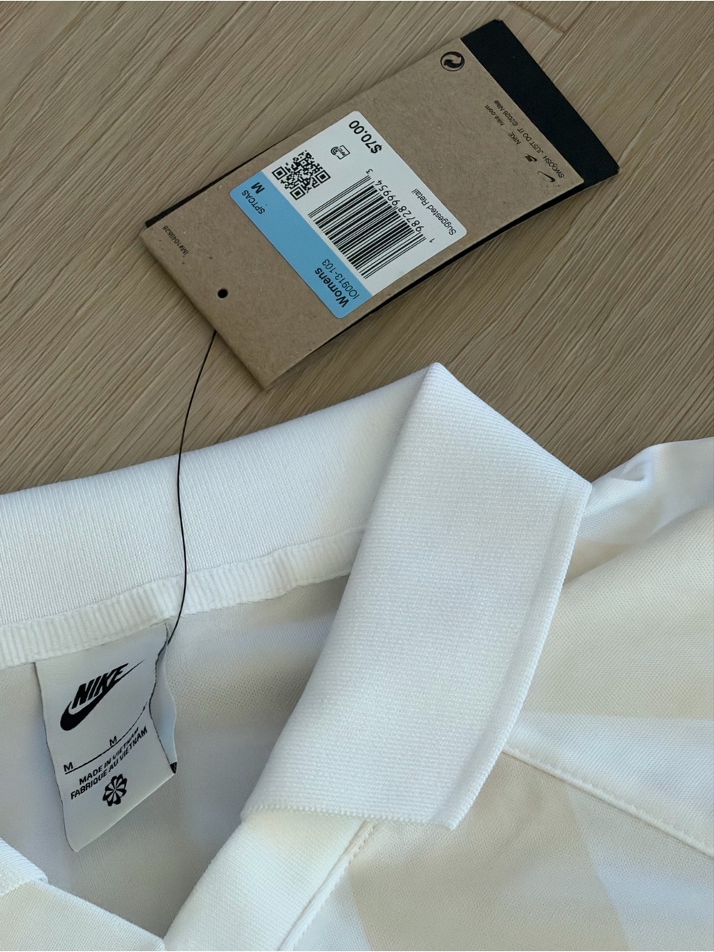 Nike White Polo Crop Top - Picture 2 of 14